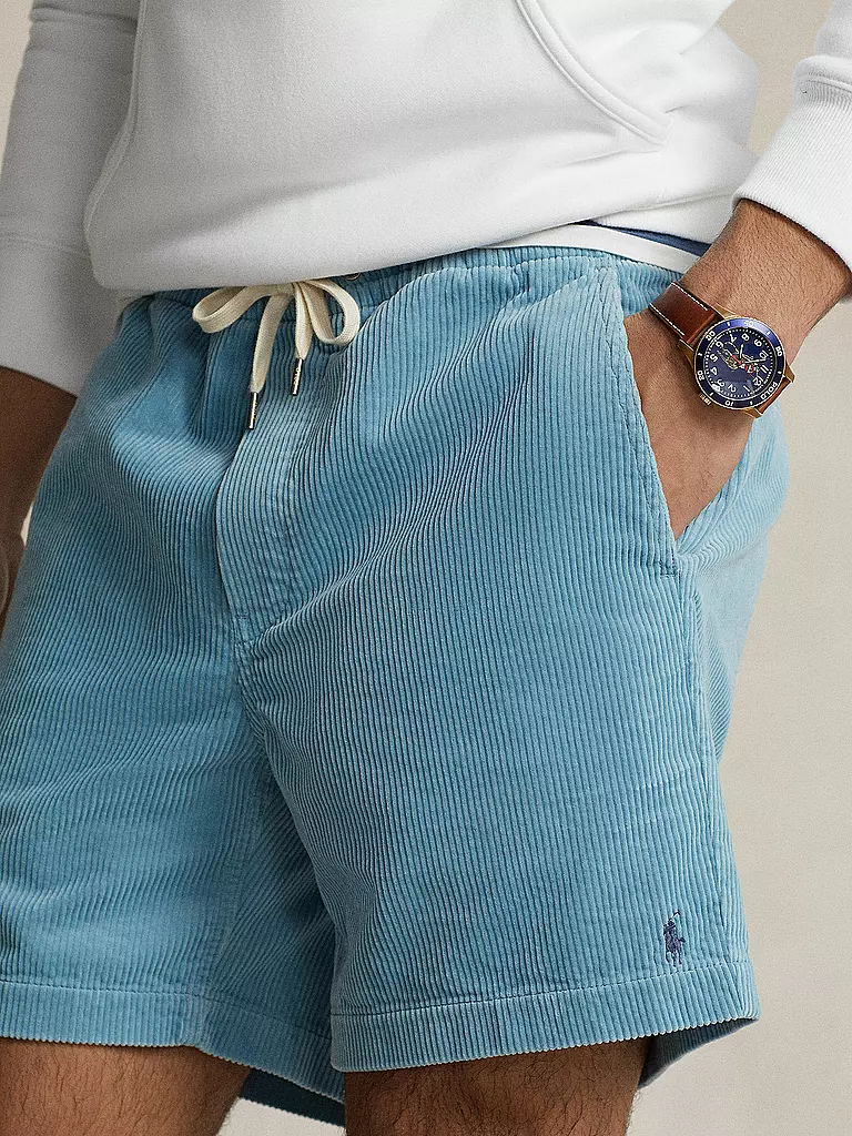 POLO RALPH LAUREN | Shorts en velours côtelé | Bleu clair