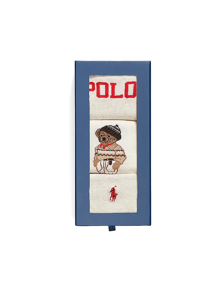 POLO RALPH LAUREN | Socken 3er Pkg. oatmeal heather |