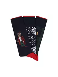 POLO RALPH LAUREN | Socken Geschenkbox 3er Pkg. assorted | Bleu foncé