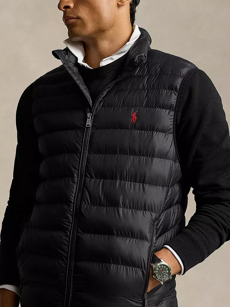 POLO RALPH LAUREN | Steppgilet  | Noir