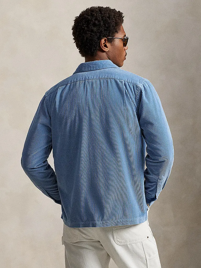 POLO RALPH LAUREN | Surchemise en velours côtelé | Bleu clair