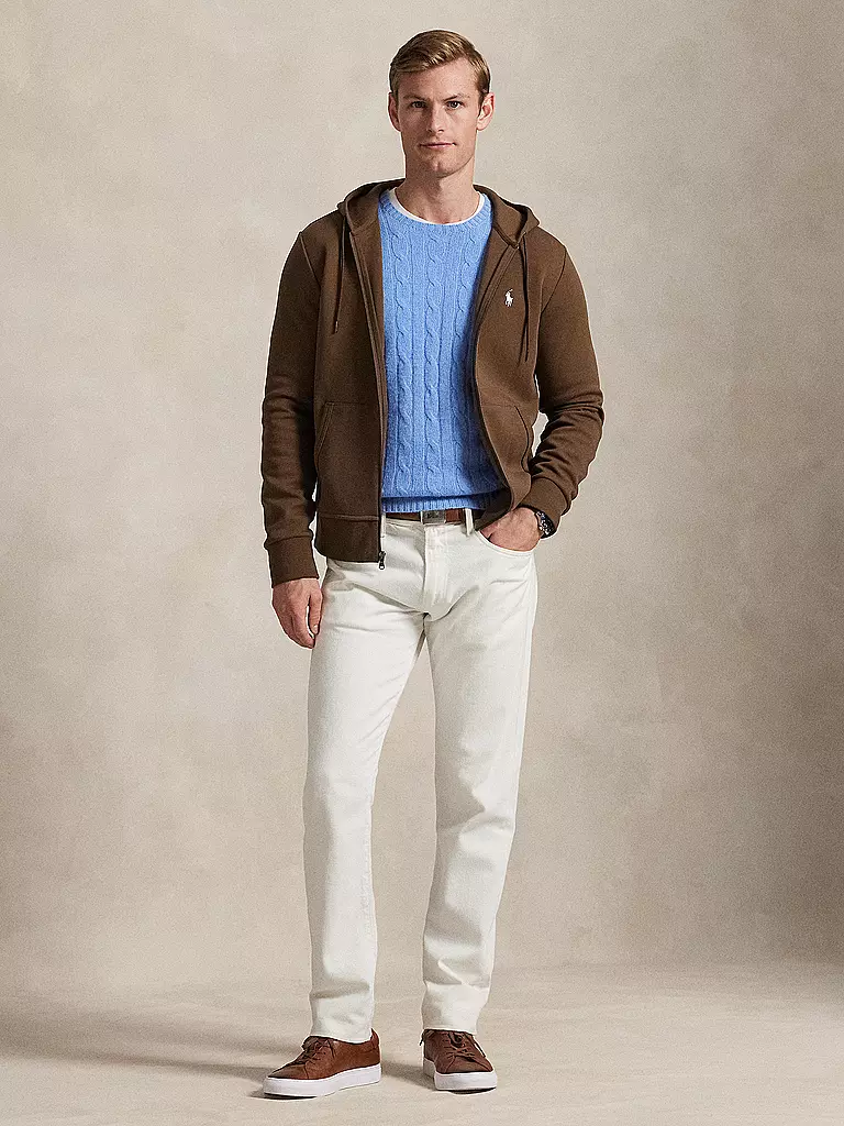 POLO RALPH LAUREN | Sweat-shirt zippé à capuche | Marron