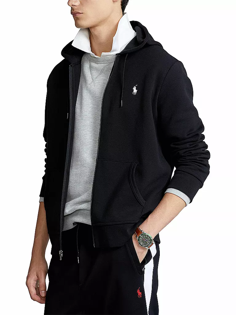 POLO RALPH LAUREN | Sweat-shirt zippé | schwarz