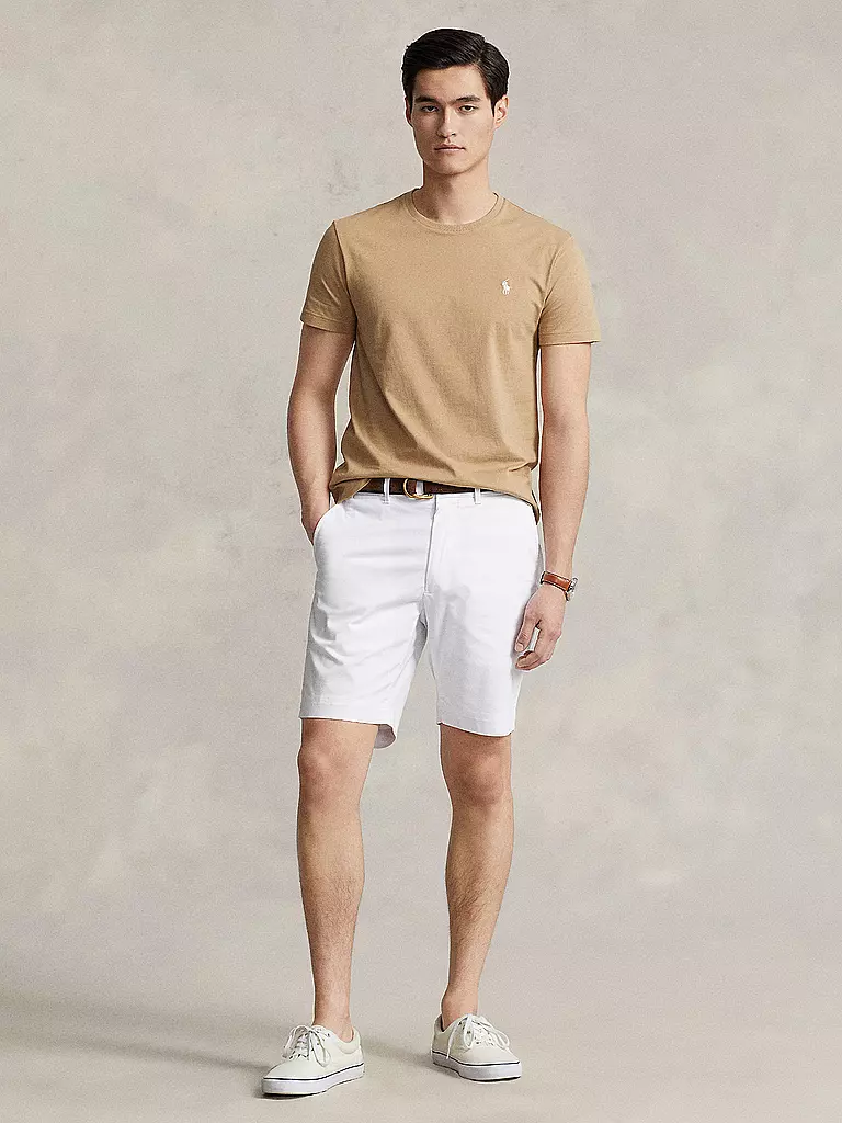 POLO RALPH LAUREN | T Shirt Custom Slim Fit | hellbraun