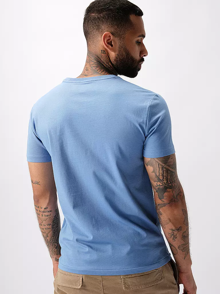 POLO RALPH LAUREN | T Shirt Custom Slim Fit | hellblau