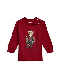 POLO RALPH LAUREN | T-shirt à manches longues pour bébé | Rouge foncé