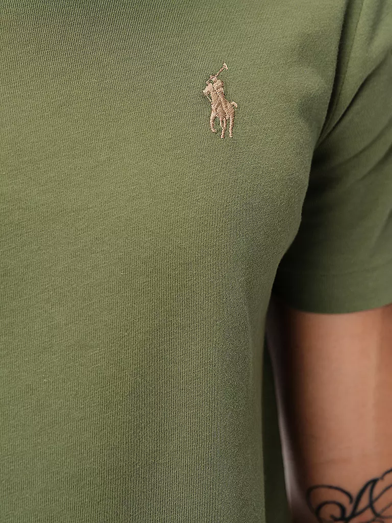 POLO RALPH LAUREN | T-shirt Coupe Slim Customisée | olive