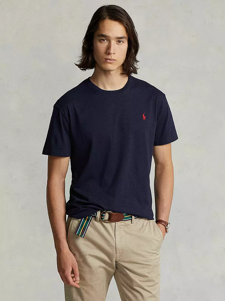 POLO RALPH LAUREN | T-shirt coupe slim personnalisée | dunkelblau
