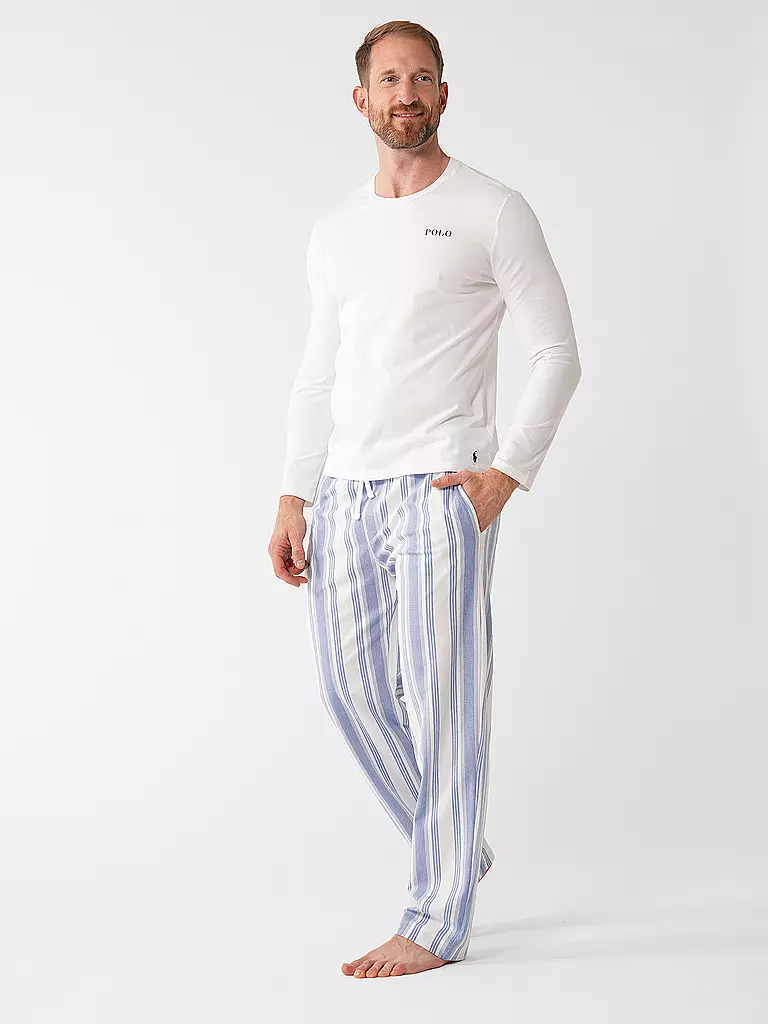 POLO RALPH LAUREN | T-shirt de pyjama à manches longues | weiss