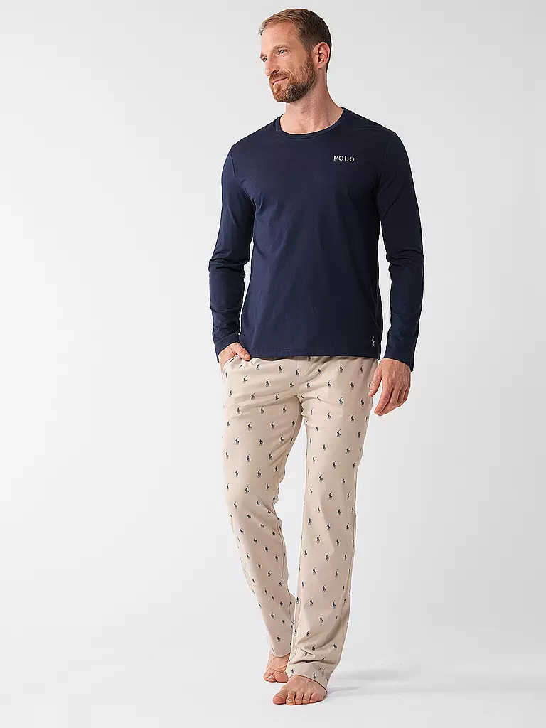 POLO RALPH LAUREN | T-shirt de pyjama à manches longues | blau