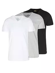 POLO RALPH LAUREN | T-shirt lot de 3 blanc gris noir | Blanc