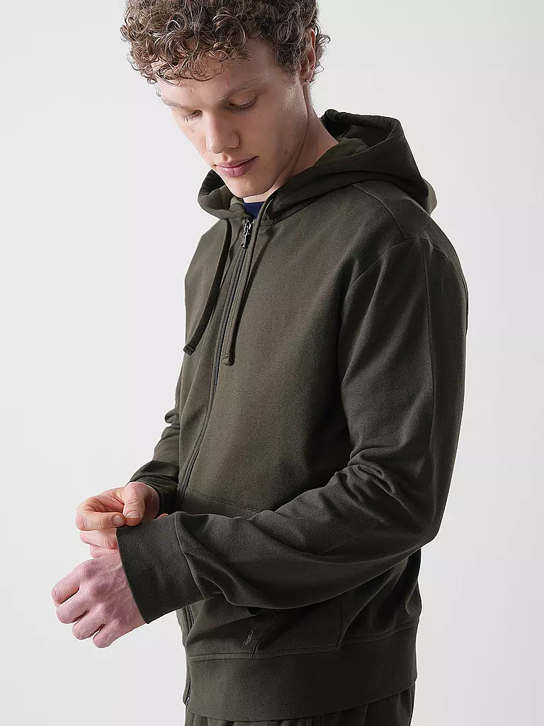 POLO RALPH LAUREN | Veste de survêtement à capuche Loungewear | Bleu foncé