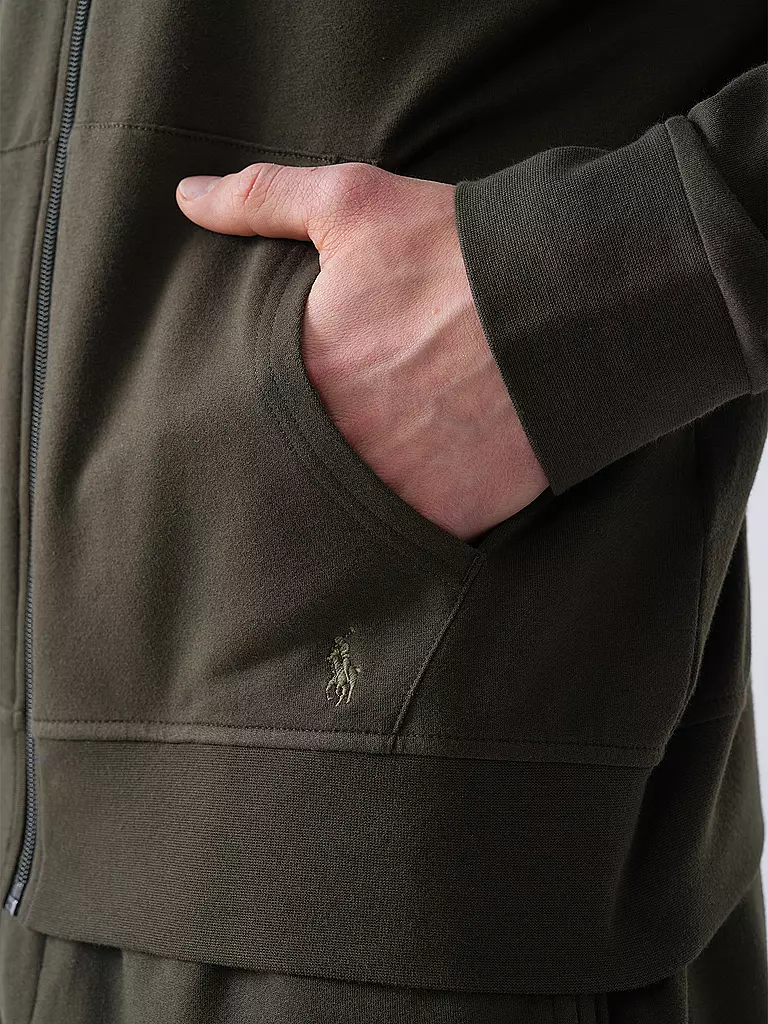 POLO RALPH LAUREN | Veste de survêtement à capuche Loungewear | Bleu foncé