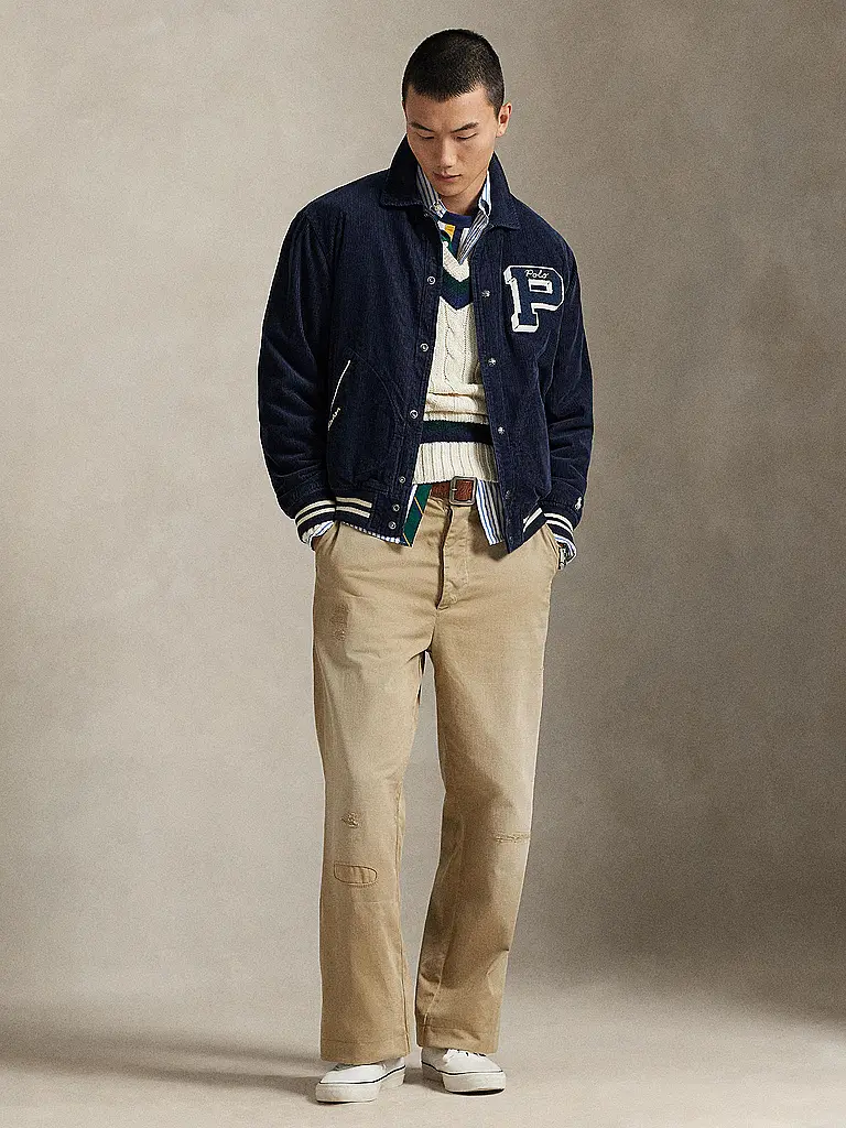 POLO RALPH LAUREN | Veste en velours côtelé | Bleu foncé