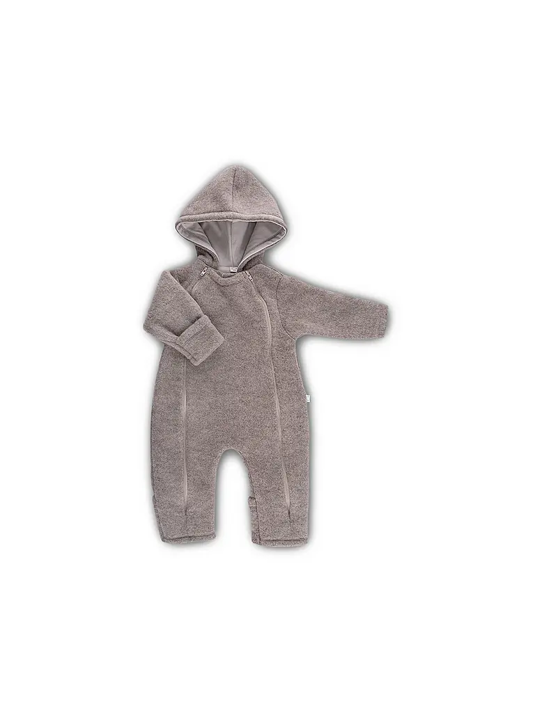 POPOLINI | Combinaison bébé en laine polaire | beige