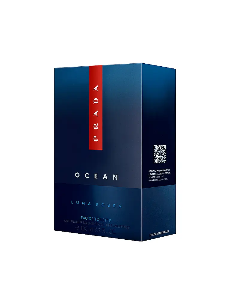 PRADA | Prada Luna Rossa Ocean Eau de Toilette 100ml Rechargeable | 