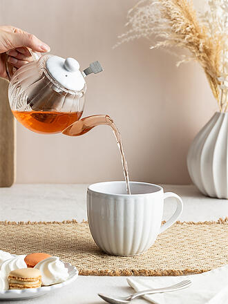 PRICE & KENSINGTON | Théière LUXE 500ml Verre /Blanc