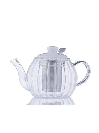 PRICE & KENSINGTON | Théière LUXE 1000ml Verre /Blanc