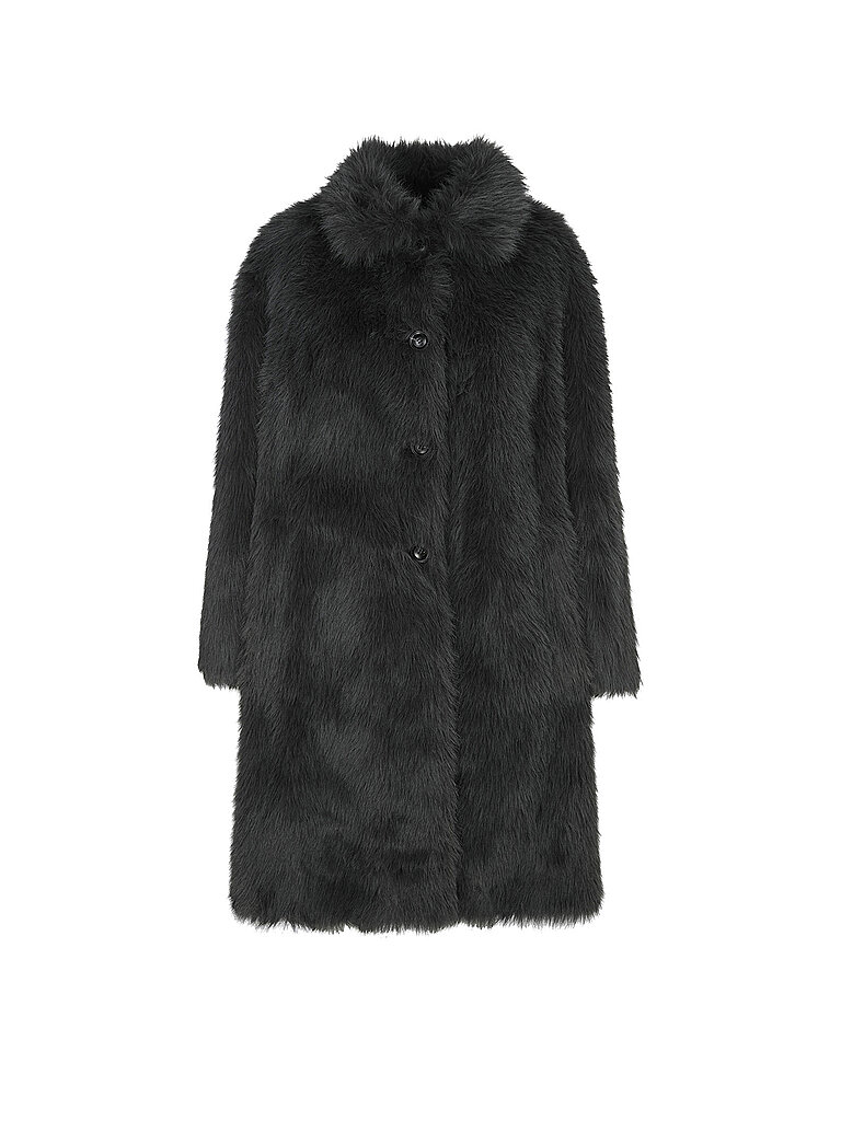 Manteau en fausse fourrure DINA gris L