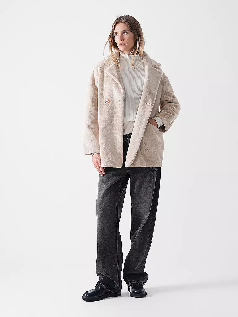 PRIDE TO BE | Veste aspect fourrure HEDA | beige