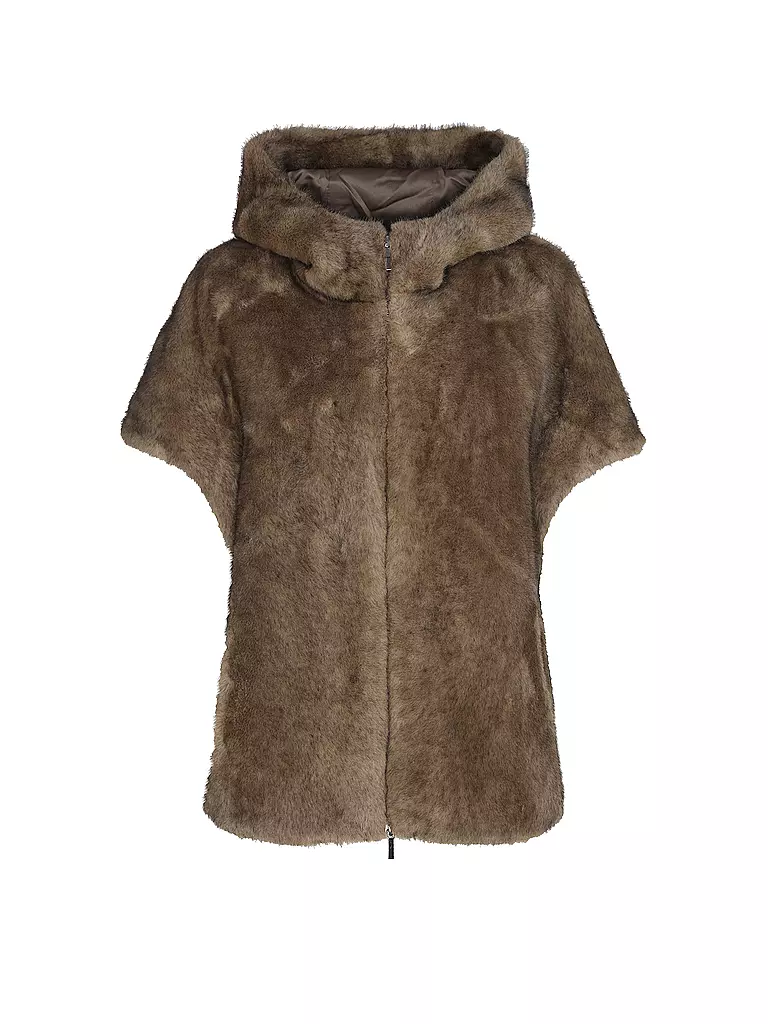 PRIDE TO BE | Veste aspect fourrure HOLA | braun