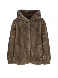 PRIDE TO BE | Veste aspect fourrure HOVY | Marron