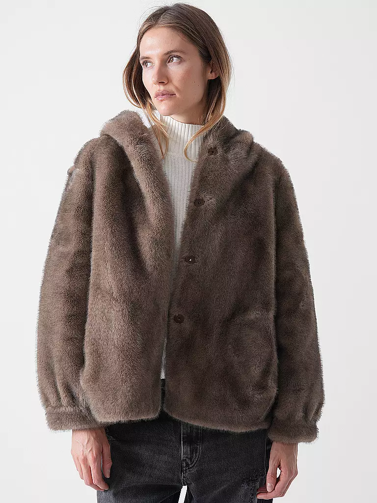 PRIDE TO BE | Veste aspect fourrure HOVY | 