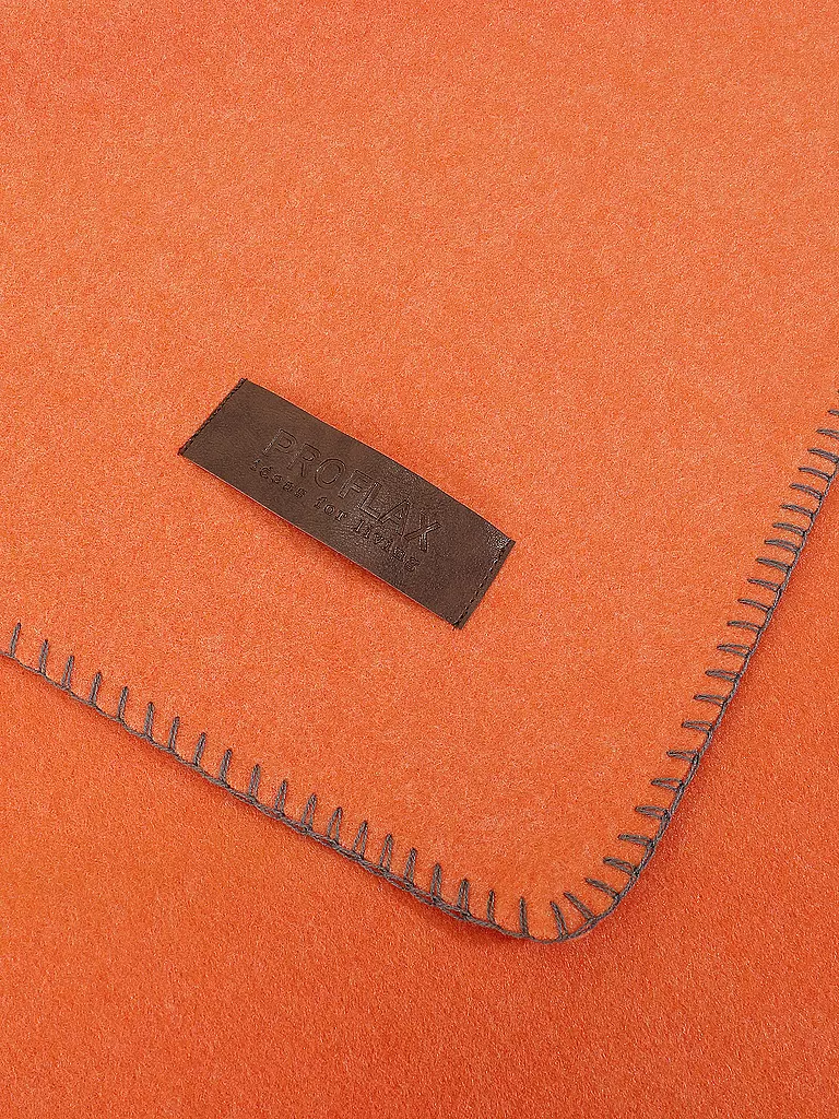 PROFLAX | Couverture - Plaid 160x200cm Secret Mandarin | Orange