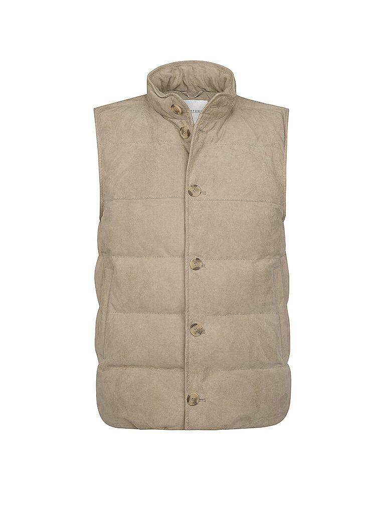 Gilet matelassé beige 52