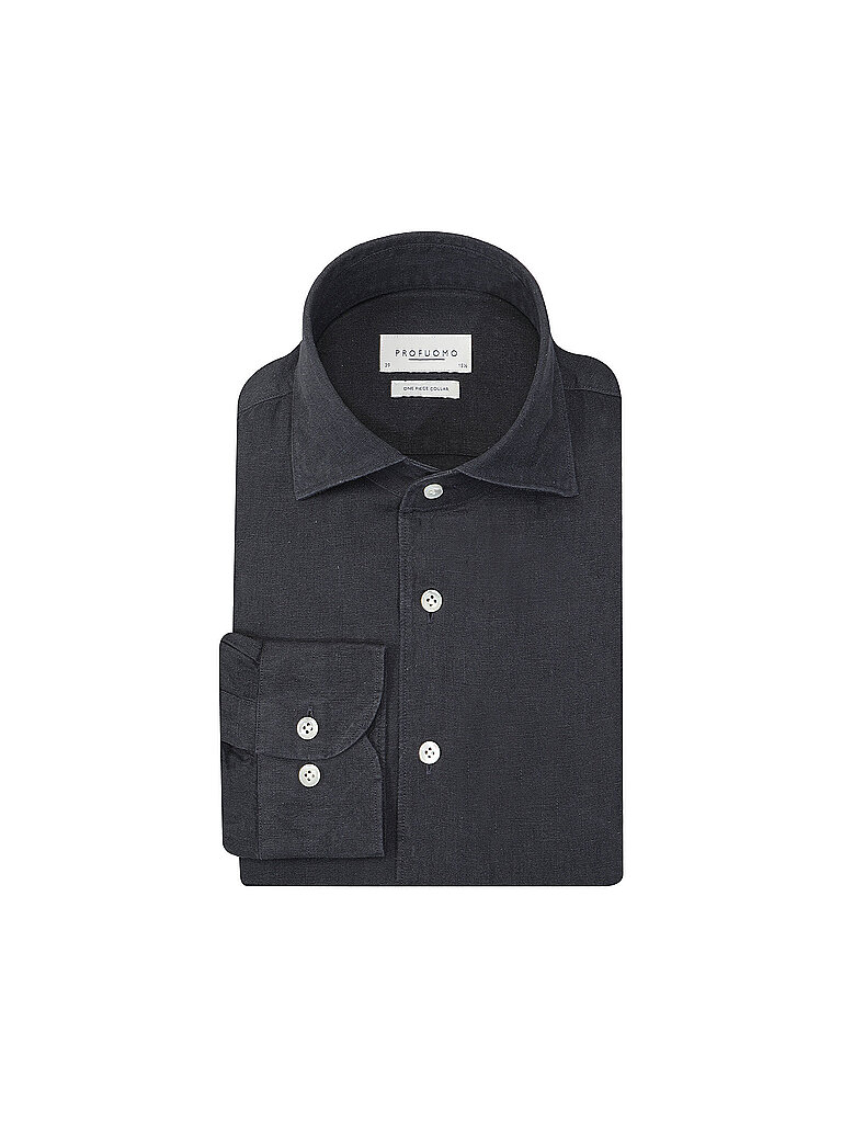Chemise en lin bleu marine 45