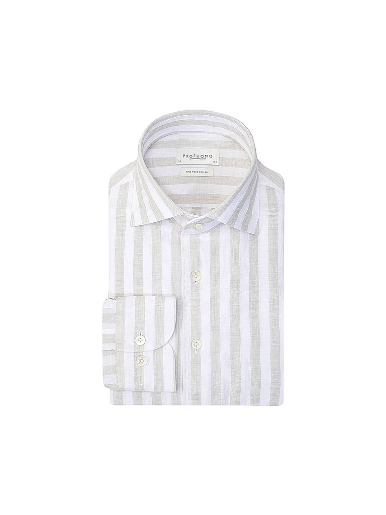 Profuomo Chemise en lin vert 40