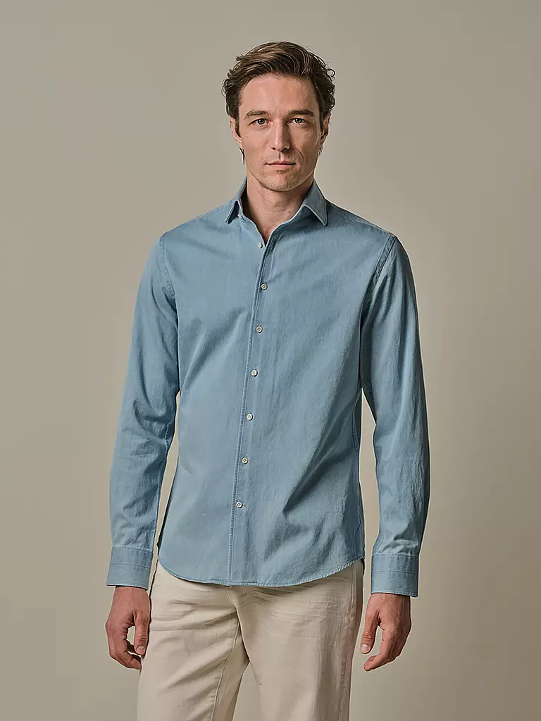 PROFUOMO | Chemise business slim fit | Bleu