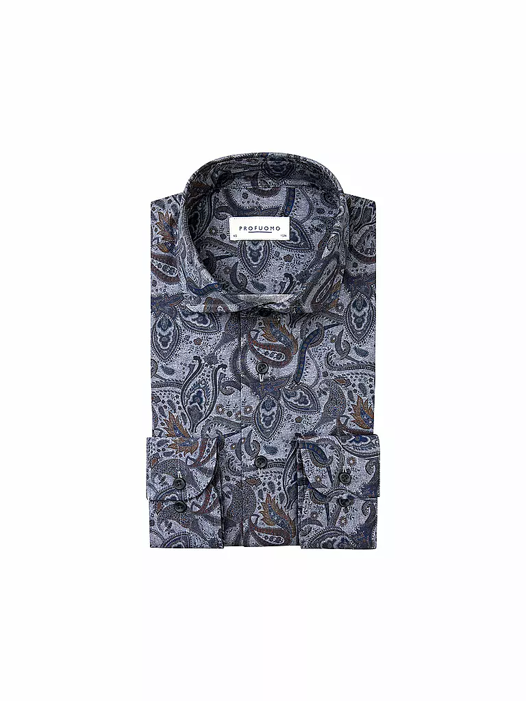 PROFUOMO | Chemise coupe régulière | Bleu