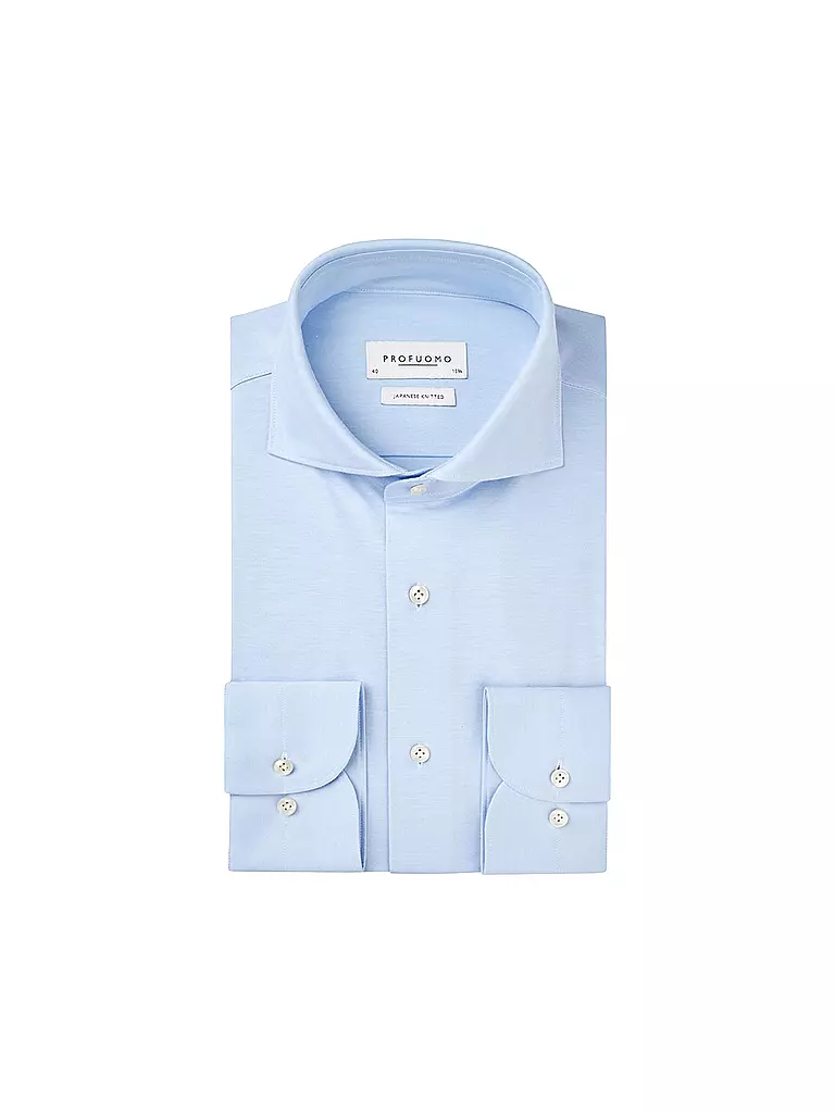 PROFUOMO | Chemise Japanese Knit | Bleu clair