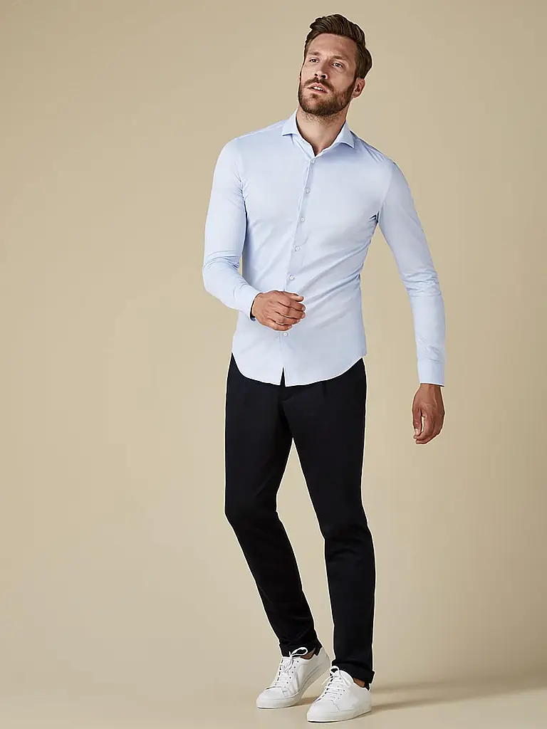 PROFUOMO | Chemise Japanese Knit | Bleu clair
