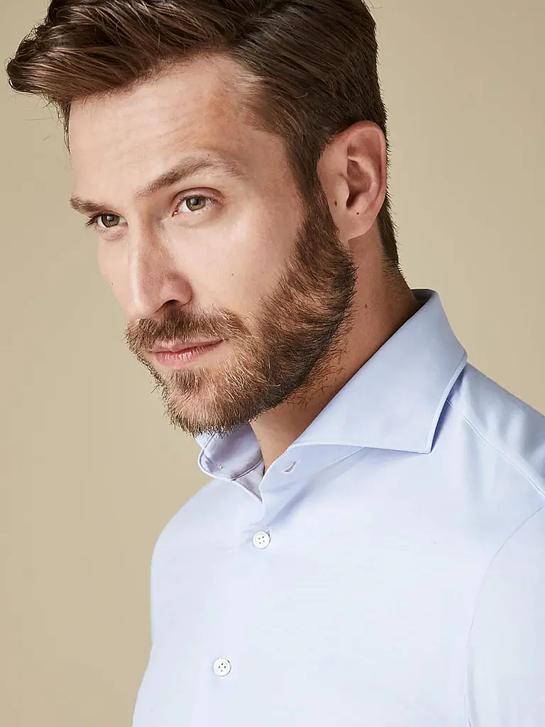 PROFUOMO | Chemise Japanese Knit | Bleu clair