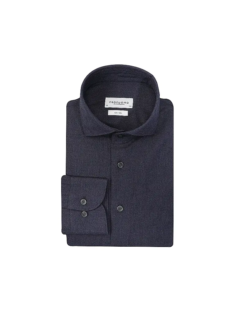 PROFUOMO | Chemise Slim Fit | Bleu foncé