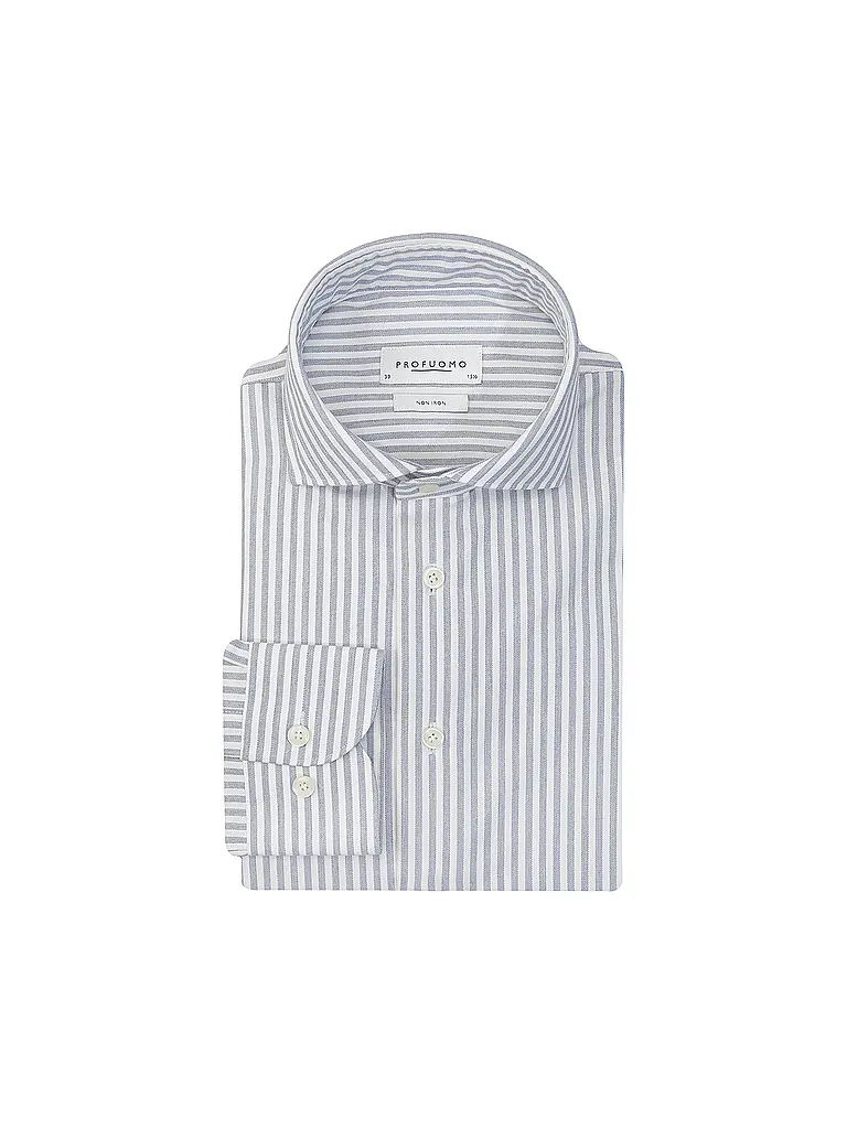 PROFUOMO | Chemise Slim Fit | Bleu foncé