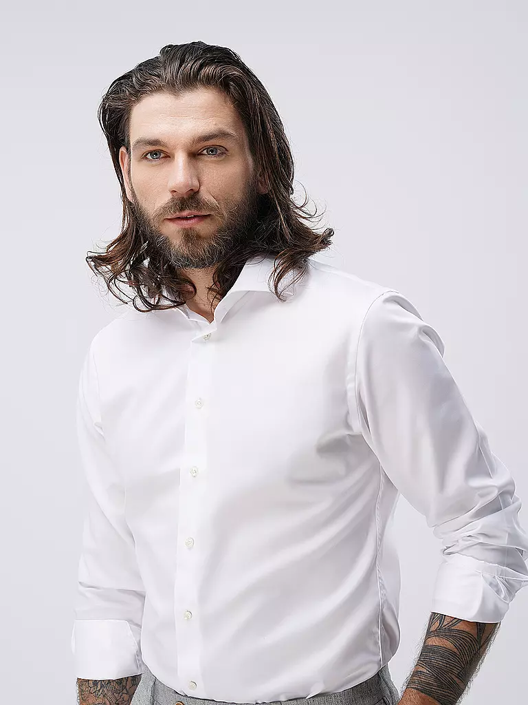 PROFUOMO | Chemise Slim Fit | weiss