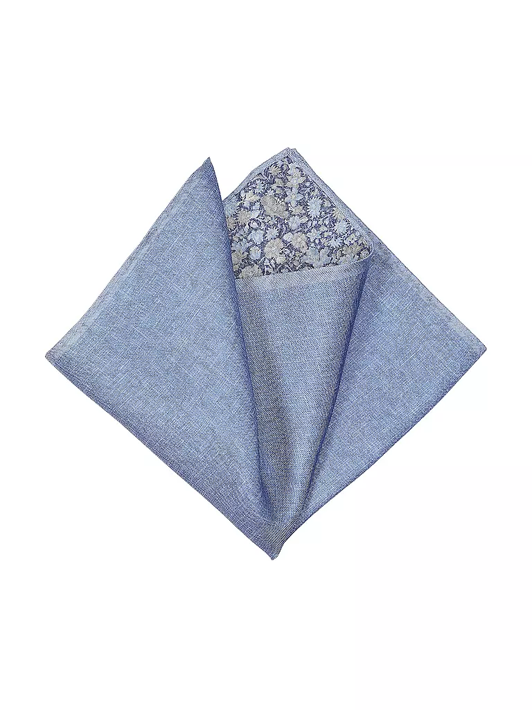 PROFUOMO | Foulard de poche en soie | blau