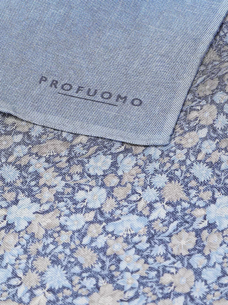 PROFUOMO | Foulard de poche en soie | blau