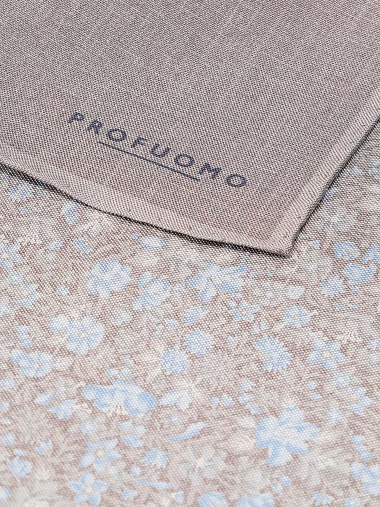 PROFUOMO | Foulard de poche en soie | braun