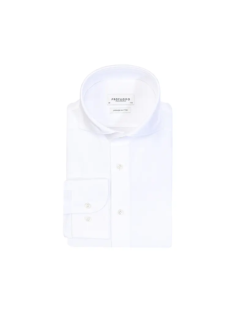 PROFUOMO | Hemd Japanese Knitted | Blanc