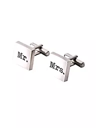 PROFUOMO | Manschettenknöpfe MR.&MRS. | Argent