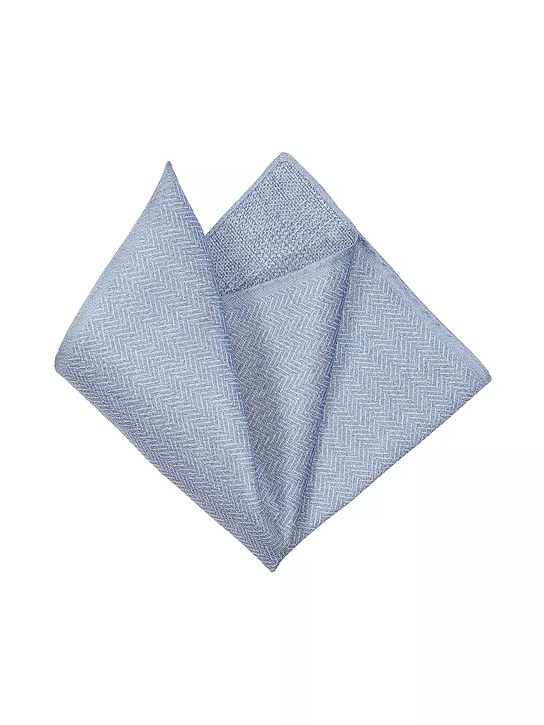 PROFUOMO | Pochette de costume en soie | Bleu