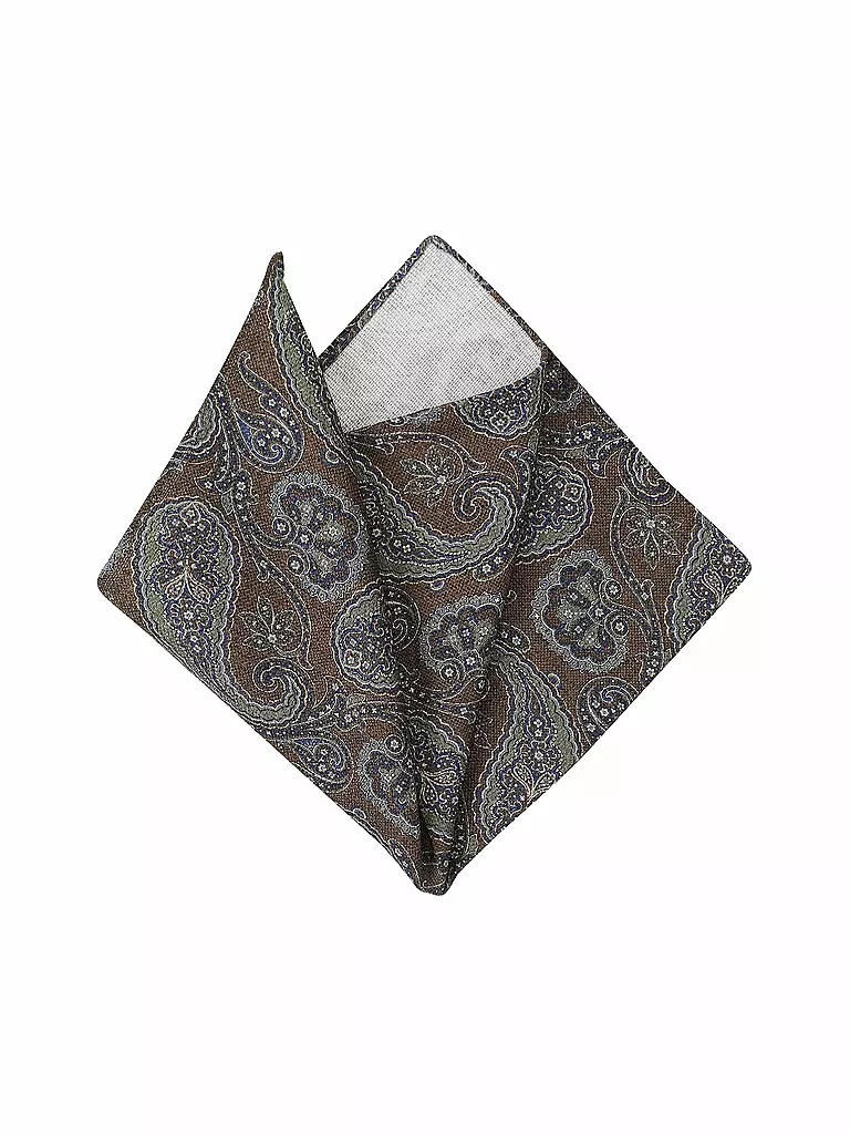 PROFUOMO | Seiden Stecktuch | Olive