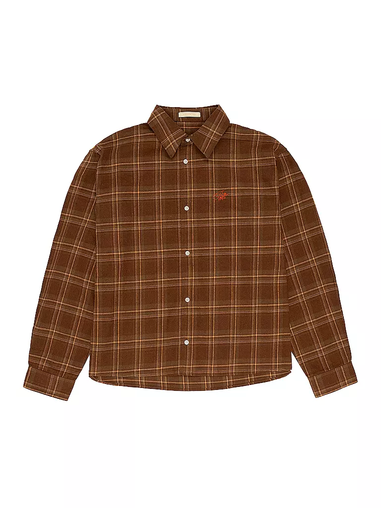 PROHIBITED | Chemise en flanelle coupe régulière TIMBERER | braun