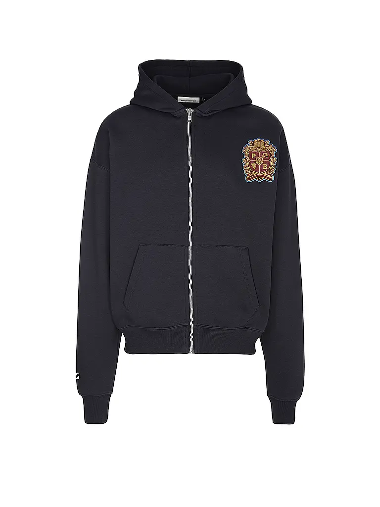 PROHIBITED | Nom du produit: Sweatjacke EMBLEM PATCH | Bleu foncé