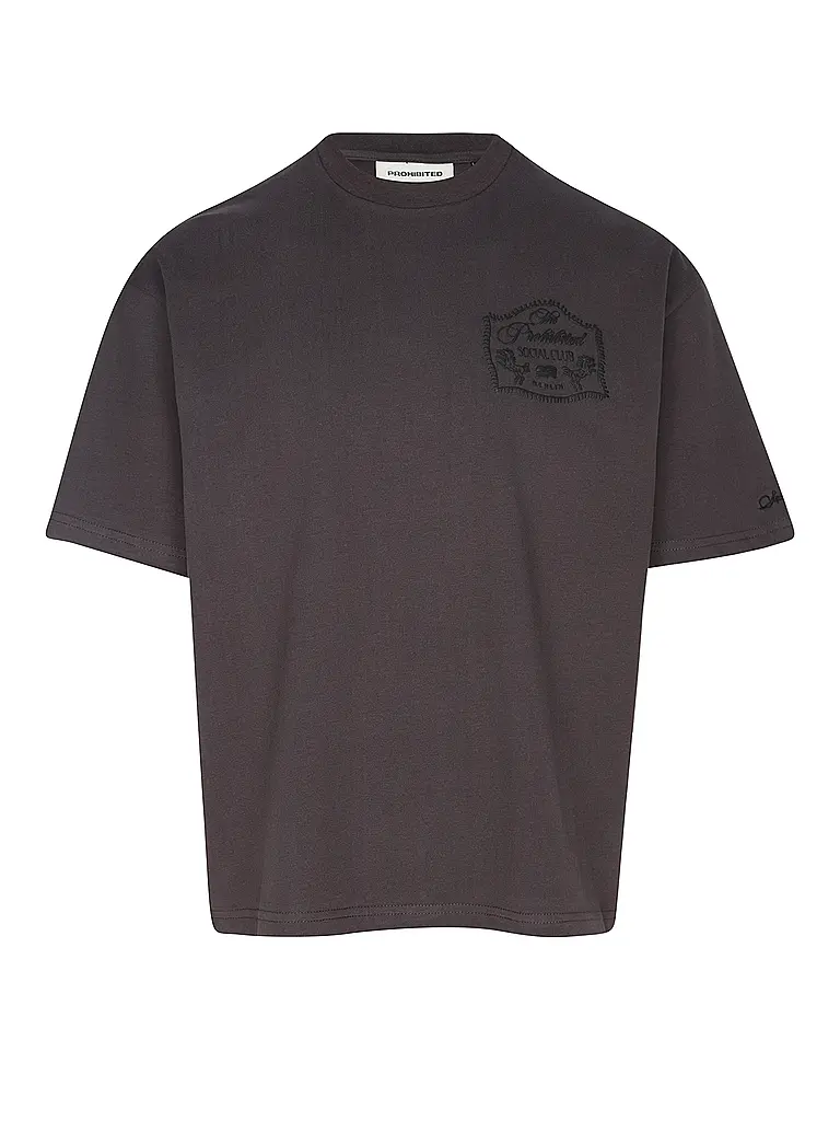 PROHIBITED | Nom du produit: T-Shirt LOWKEY VINTAGE
Marque: PROHIBITED
Couleur: brun
Catégories: Mode,Hommes

Longueur des manches: Manches courtes
Encolure: Col rond
Matière: Jersey,Coton
Motif: Uni
Coupe (vêtement): Oversized,Cropped
Détails: Logo | Marron