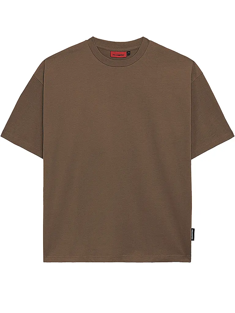 PROHIBITED | T-shirt Coupe Oversize | braun